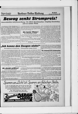 Berliner Volkszeitung vom 18.11.1930