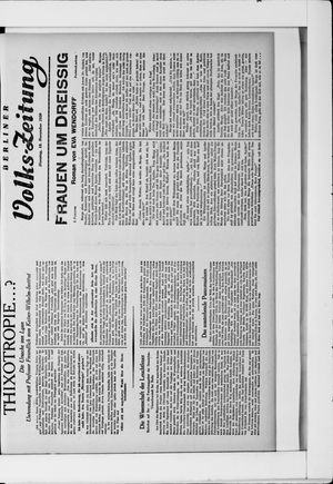 Berliner Volkszeitung vom 18.11.1930