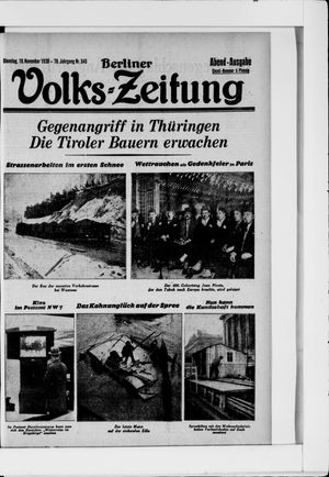 Berliner Volkszeitung vom 18.11.1930