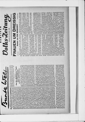 Berliner Volkszeitung vom 19.11.1930