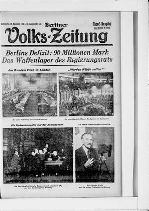 Berliner Volkszeitung vom 20.11.1930