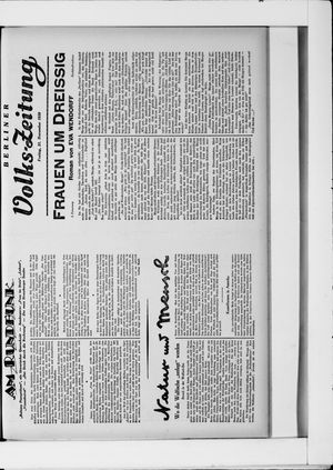 Berliner Volkszeitung vom 21.11.1930