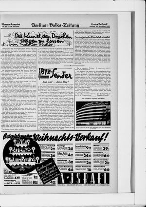 Berliner Volkszeitung vom 23.11.1930