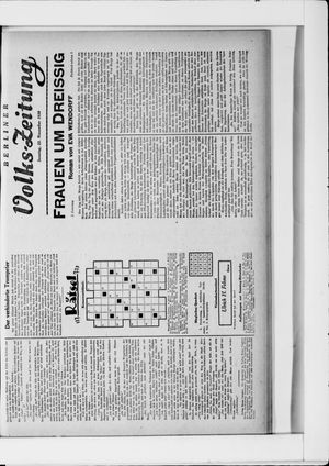 Berliner Volkszeitung vom 23.11.1930