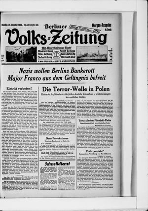 Berliner Volkszeitung vom 25.11.1930