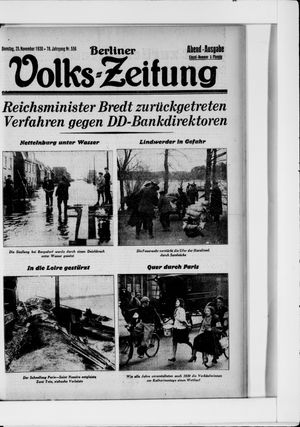 Berliner Volkszeitung vom 25.11.1930
