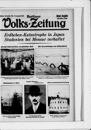 Berliner Volkszeitung vom 26.11.1930