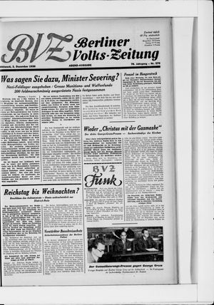 Berliner Volkszeitung vom 03.12.1930