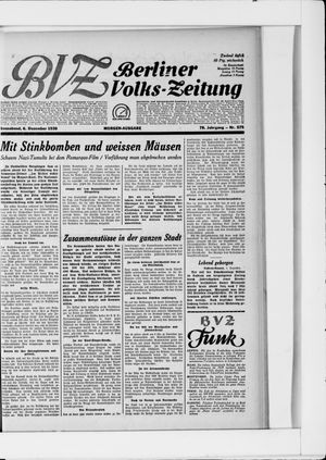 Berliner Volkszeitung on Dec 6, 1930