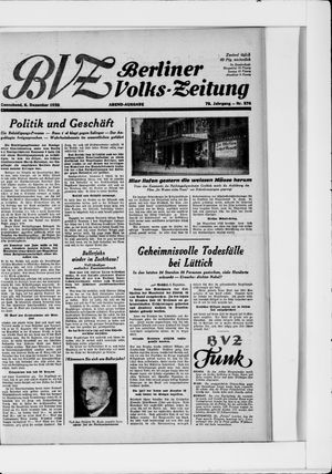 Berliner Volkszeitung on Dec 6, 1930
