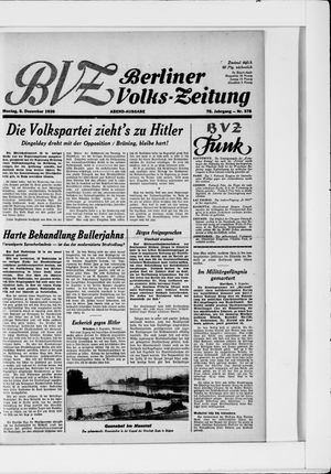 Berliner Volkszeitung vom 08.12.1930