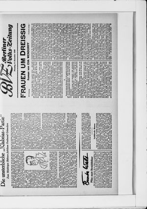 Berliner Volkszeitung vom 09.12.1930