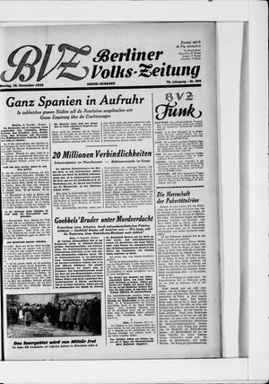 Berliner Volkszeitung vom 15.12.1930