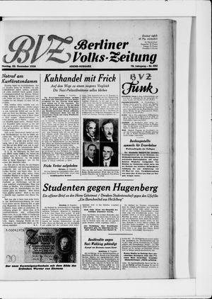 Berliner Volkszeitung vom 22.12.1930