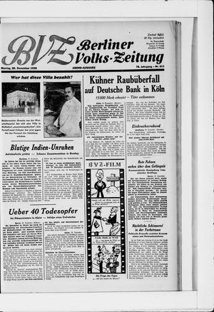 Berliner Volkszeitung vom 29.12.1930