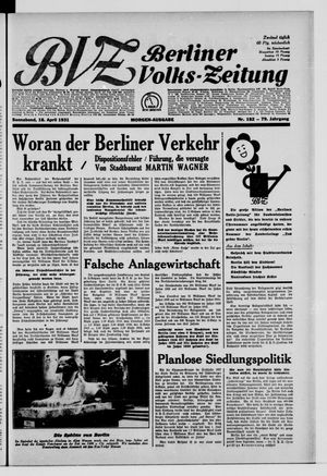 Berliner Volks-Zeitung vom 18.04.1931