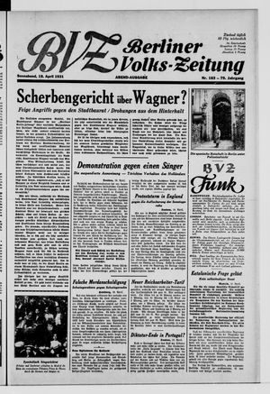 Berliner Volks-Zeitung vom 18.04.1931