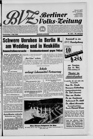 Berliner Volks-Zeitung vom 07.05.1931