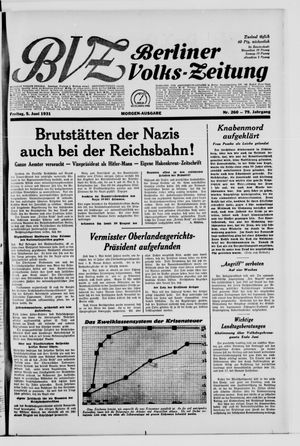 Berliner Volkszeitung vom 05.06.1931