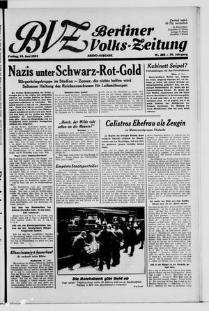 Berliner Volkszeitung vom 19.06.1931
