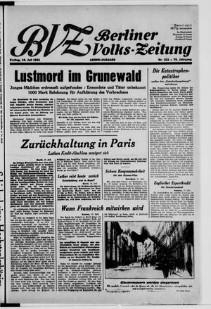 Berliner Volkszeitung on Jul 10, 1931