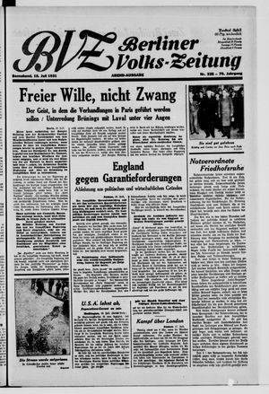 Berliner Volks-Zeitung vom 18.07.1931