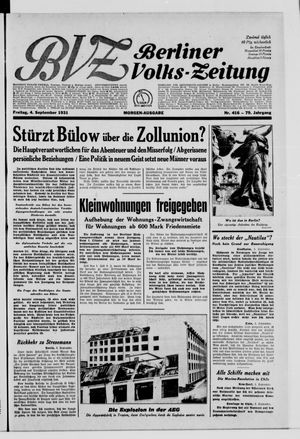 Berliner Volkszeitung vom 04.09.1931