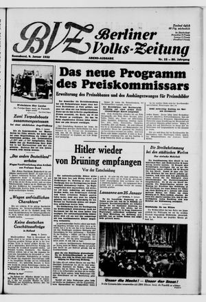 Berliner Volks-Zeitung on Jan 9, 1932
