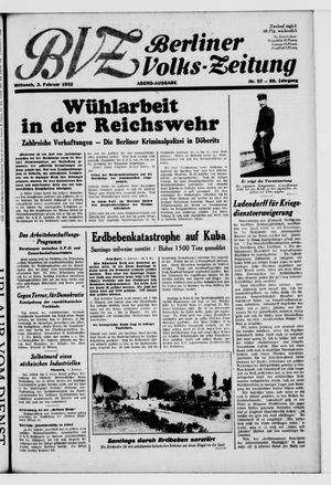 Berliner Volks-Zeitung vom 03.02.1932
