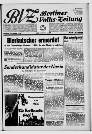 Berliner Volkszeitung vom 10.02.1932