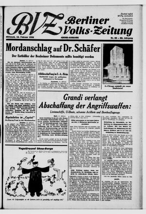 Berliner Volkszeitung vom 10.02.1932