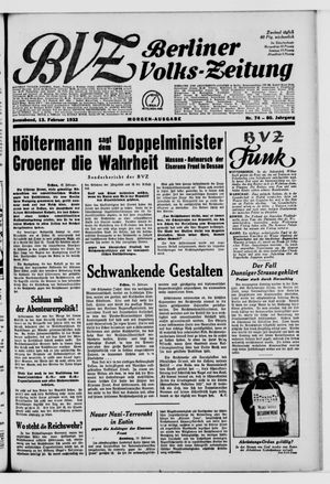 Berliner Volkszeitung vom 13.02.1932