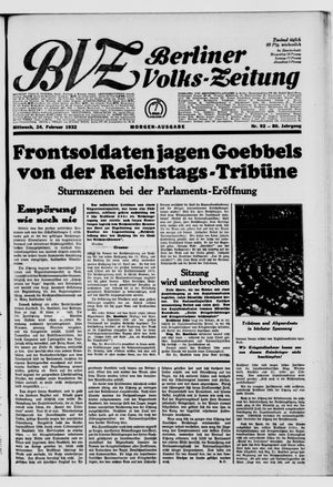 Berliner Volks-Zeitung vom 24.02.1932