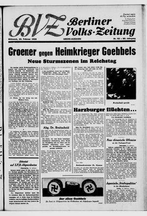 Berliner Volks-Zeitung vom 24.02.1932