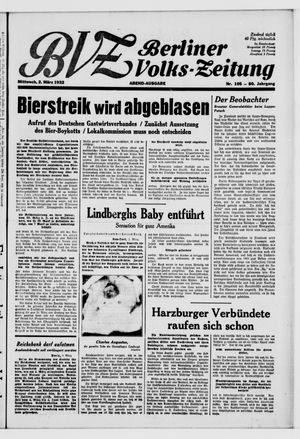 Berliner Volks-Zeitung vom 02.03.1932