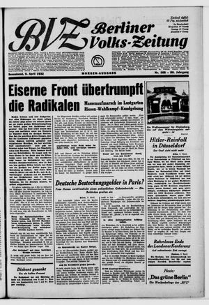 Berliner Volks-Zeitung vom 09.04.1932