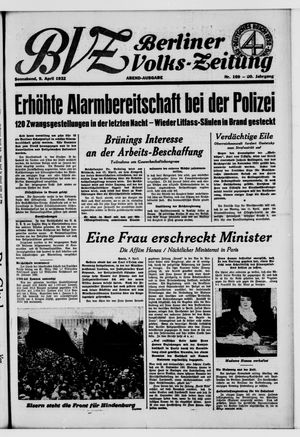 Berliner Volks-Zeitung vom 09.04.1932