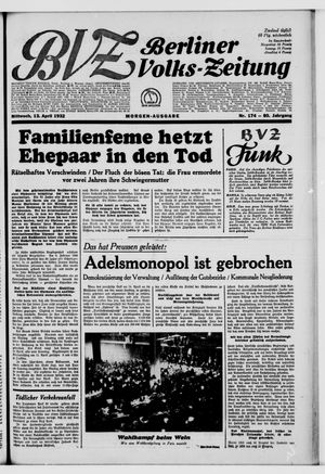 Berliner Volks-Zeitung vom 13.04.1932