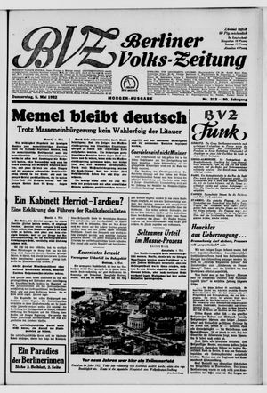 Berliner Volks-Zeitung vom 05.05.1932