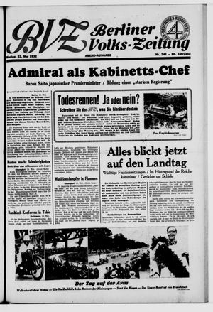 Berliner Volkszeitung vom 23.05.1932