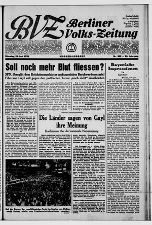 Berliner Volks-Zeitung vom 28.06.1932