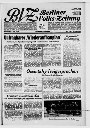 Berliner Volks-Zeitung vom 02.07.1932