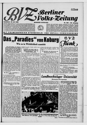 Berliner Volks-Zeitung vom 16.07.1932