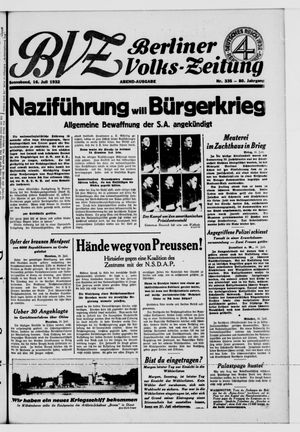 Berliner Volks-Zeitung vom 16.07.1932