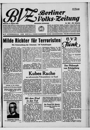 Berliner Volks-Zeitung vom 03.08.1932