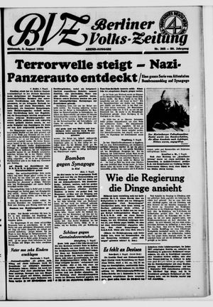 Berliner Volks-Zeitung vom 03.08.1932