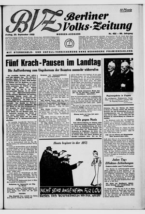 Berliner Volkszeitung vom 23.09.1932