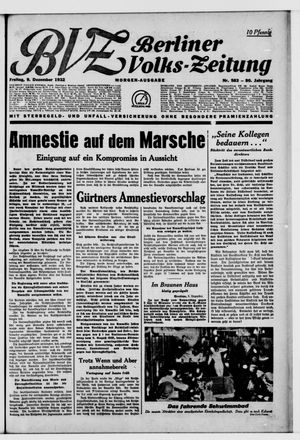 Berliner Volks-Zeitung vom 09.12.1932