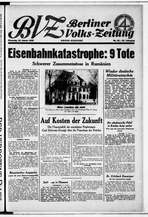 Berliner Volkszeitung on Jan 10, 1933