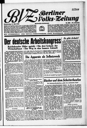Berliner Volkszeitung vom 11.05.1933